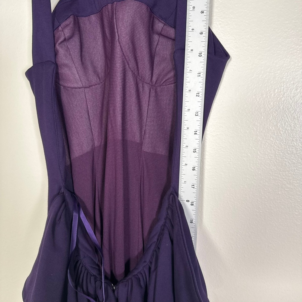 Jovani Gown Women 4 Purple Open Back Halter Neck Formal Dress Style 37592 - Picture 16 of 16